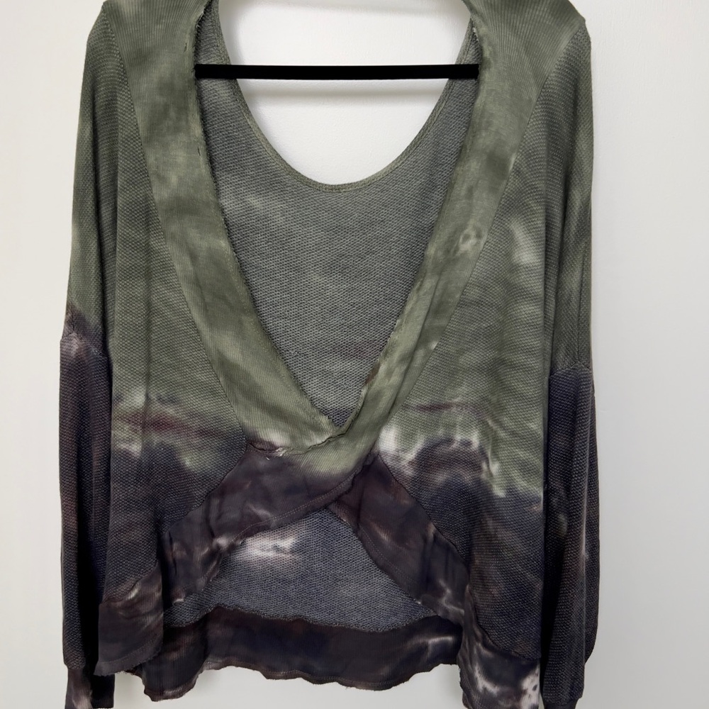 Olive and Black Women's Top - Picture 3 of 3